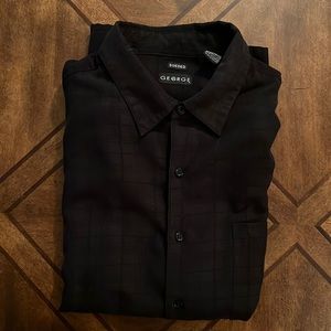 George. Sueded. 2XL Black Short Sleeve